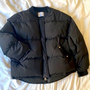 Black Short Puffer Jacket